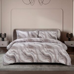 Printed Micro Satin Cotton Duvet Cover Lylah