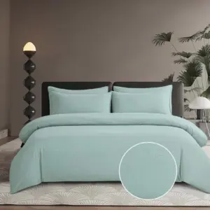 Micro Satin Duvet Cover Bella Duck-Egg