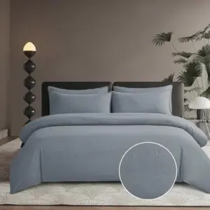 Micro Satin Duvet Cover Bella Grey