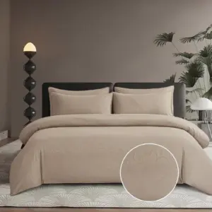 Micro Satin Duvet Cover Bella Stone