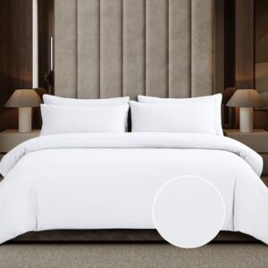 Micro Satin Duvet Cover Gigi White